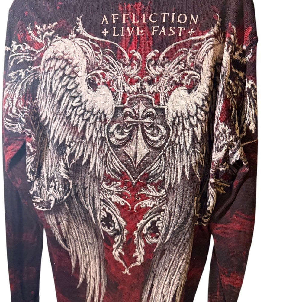 Mens affliction shirts x 2 BOTH for $25